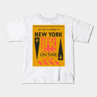 JFK aviation code Kids T-Shirt